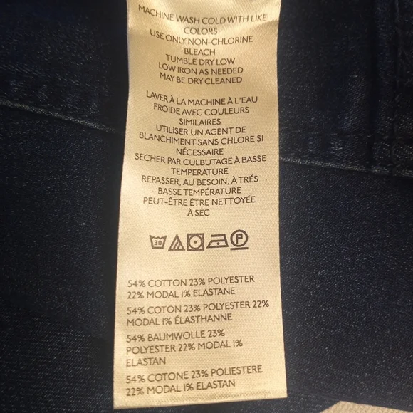 We The Free Float On High Rise Dark Wash Boho 70s Flare Back Cinch Waist Tie 32 - Picture 11 of 13